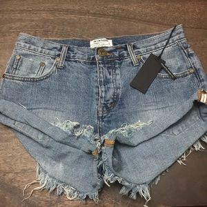 One Teaspoon Cobaine Bandit Jean Shorts size 28